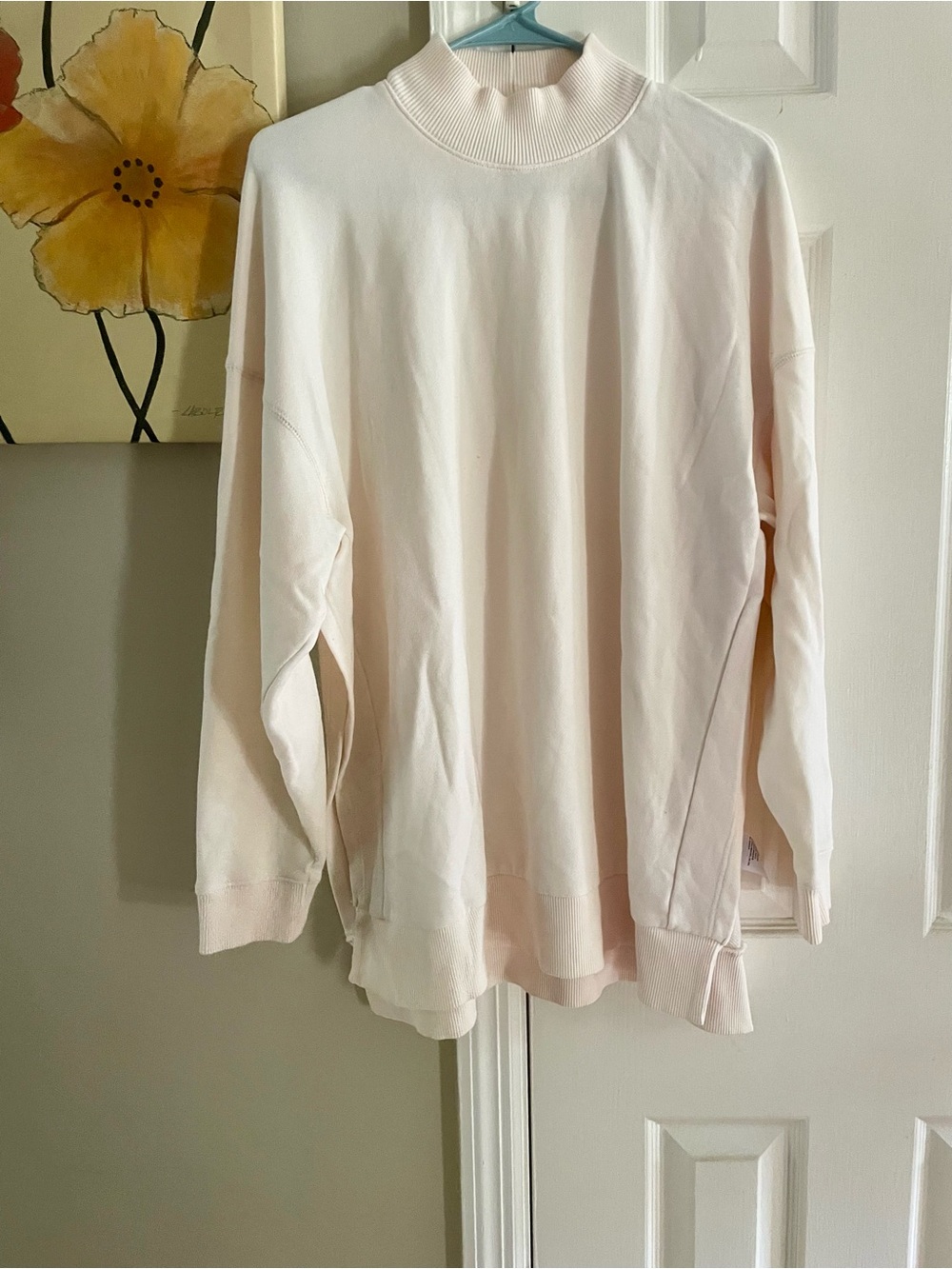 American Eagle Outfitters Light Pink Mock Neck Sweater